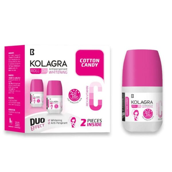 Kolagra whitening Roll on 2*1 promo pack 1+1 Cotton Candy