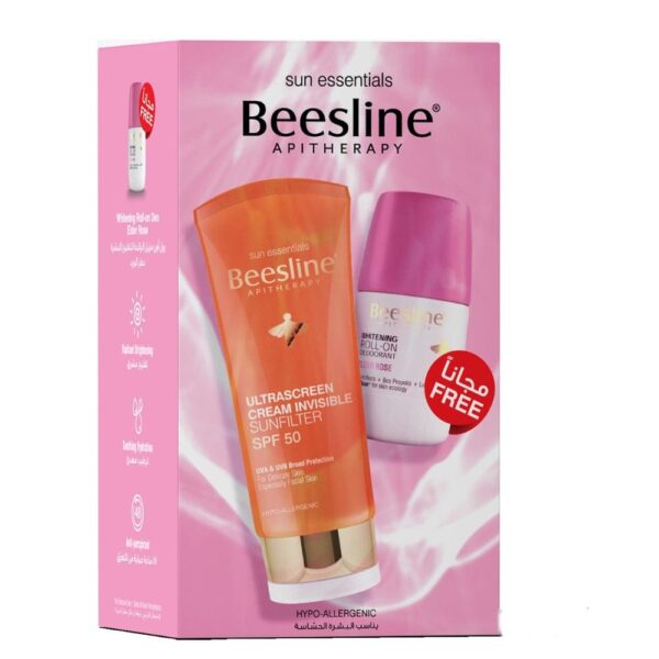 Beesline Ultrascreen Cream Invisible Sunfilter SPF50 X Roll On Bundle