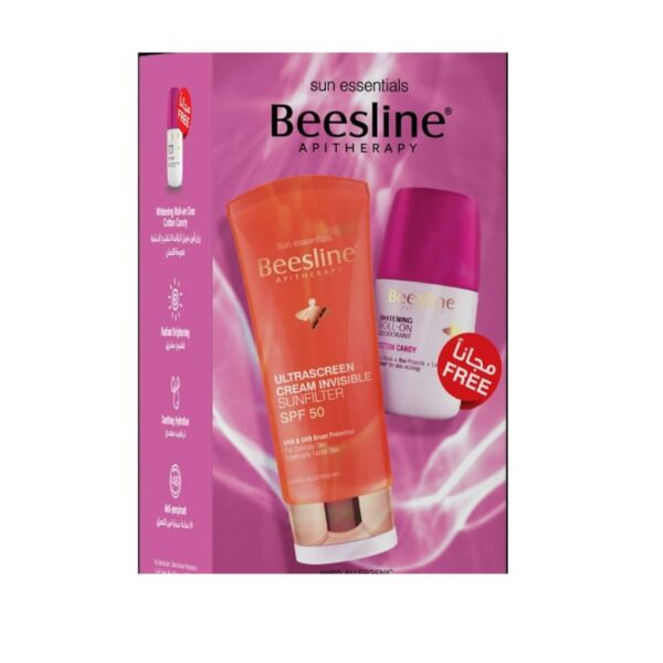 Beesline Ultrascreen Cream Invisible Sunfilter SPF50 X Roll On Bundle