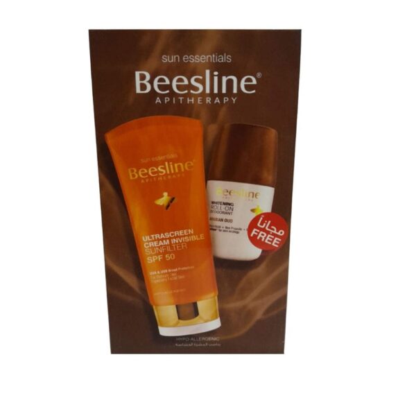 Beesline Ultrascreen Cream Invisible Sunfilter SPF50 X Roll On Bundle