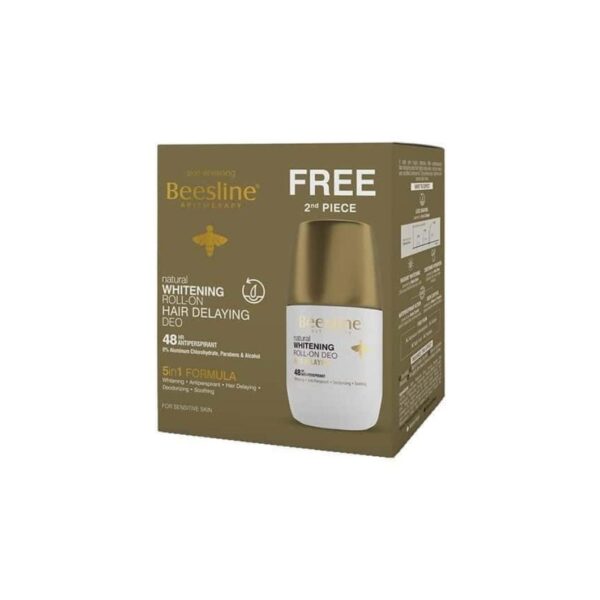 Beesline® Whitening Roll-On Deodorant -Hair Delaying X2 Promo pack