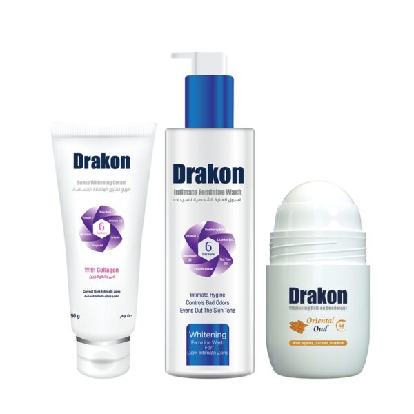 غسول حميمي مع كريم سينسو ورول أون برائحة العود