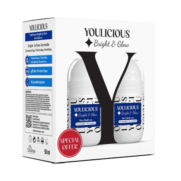 يوليشيوس برومو رول اون للاناره الفوريه عرض خاص (قطعتان)