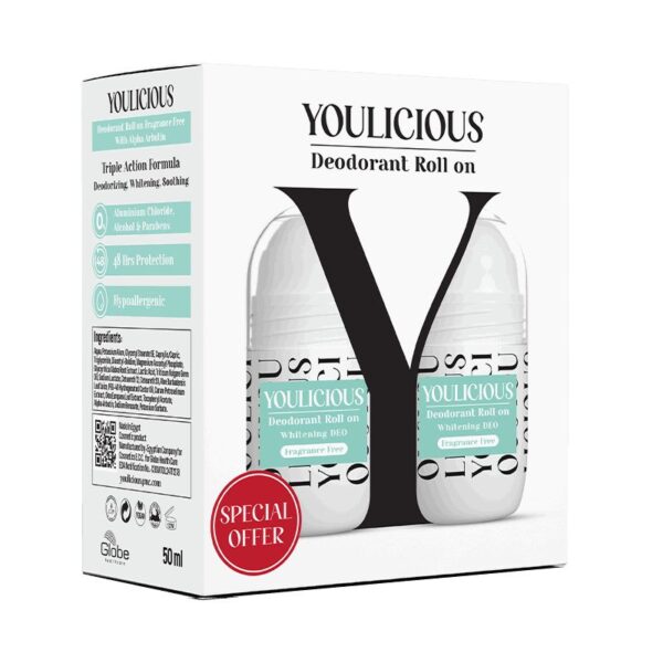 يوليشيوس رول اون برومو (خالي من العطور، قطعتان)