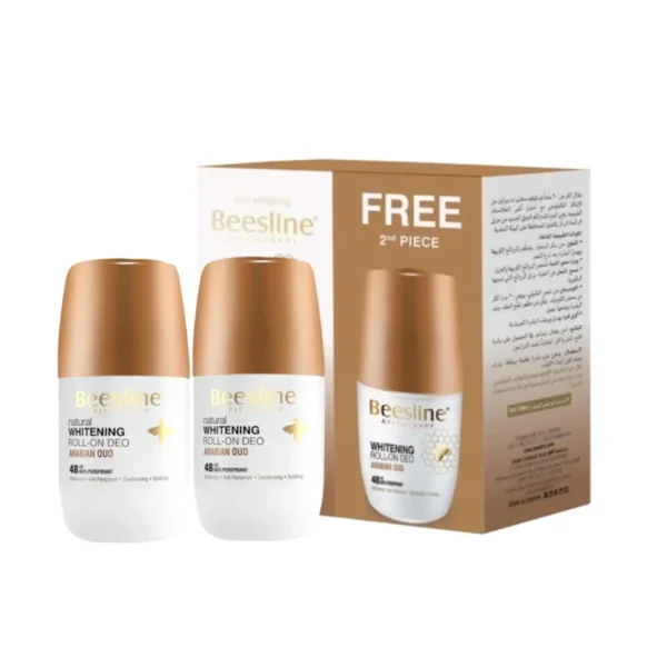 Beesline Whitening Roll On Deodorant – Arabian Oud 1+1 PROMO PACK