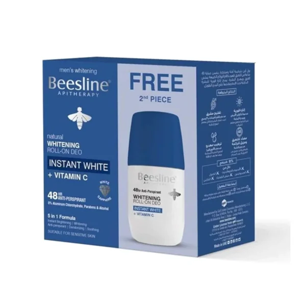 Beesline Whitening Roll On Deo Instant White-Vit.C 1+1 PROMO PACK