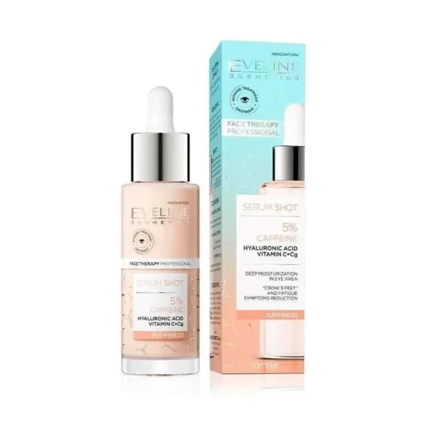 Eveline cosmetics serum shot 5 % caffeine complex puffiness - 30 ml